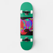 Reddish-Orange Fox Warrior Princess Skateboard (Vorderseite)