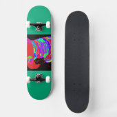 Reddish-Orange Fox Warrior Princess Skateboard (Vorderseite)