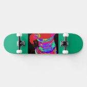 Reddish-Orange Fox Warrior Princess Skateboard (Horizontal)