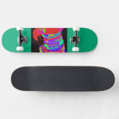 Reddish-Orange Fox Warrior Princess Skateboard (Horizontal)
