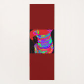 Reddish-Orange Fox Warrior Princess Two-Toned  Yogamatte (Rückseite)