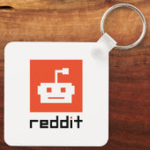 Reddit-Logo Schlüsselanhänger (Rückseite)