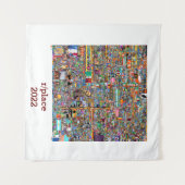 Reddit r/place final wandteppich (Vorderseite (Horizontal))