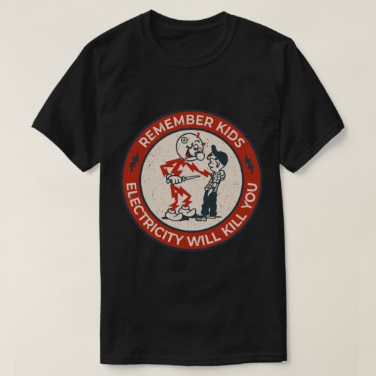 Reddy Kilowatt, erinnern Sie sich, dass Kinder Ele T-Shirt (Design vorne)