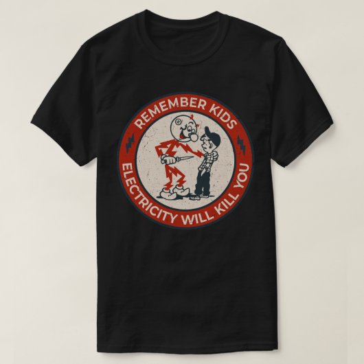 Reddy Kilowatt, erinnern Sie sich, dass Kinder Ele T-Shirt (Design vorne)