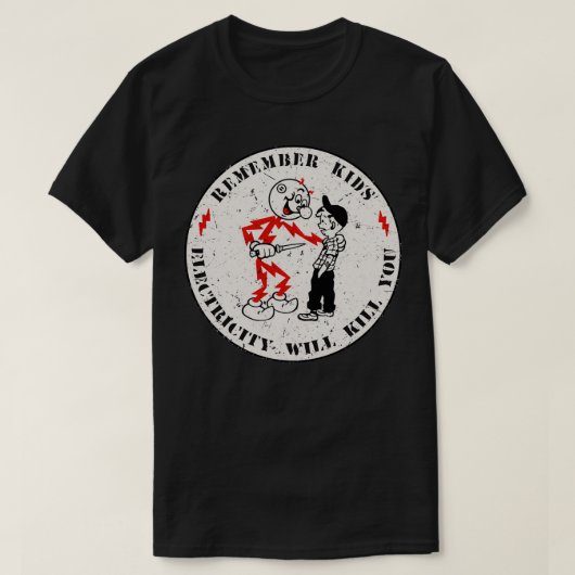 Reddy Kilowatt erinnert sich daran, dass Kinder El T-Shirt (Design vorne)