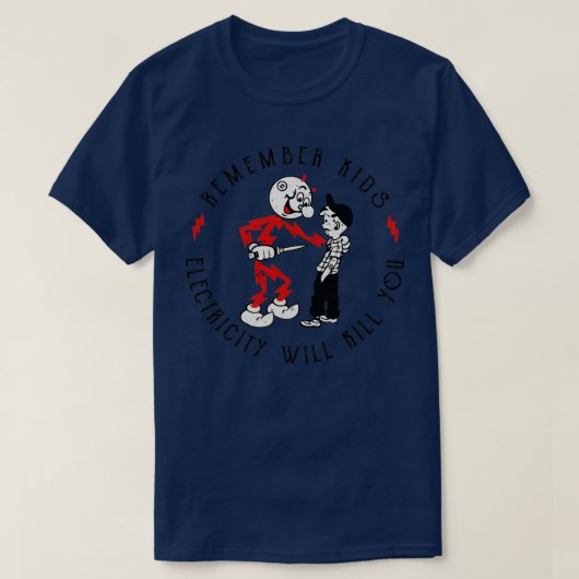 Reddy Kilowatt erinnert sich daran, dass Kinder El T-Shirt (Design vorne)