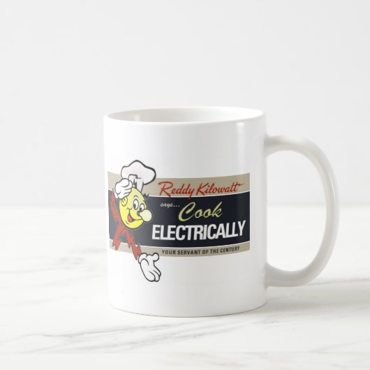 Reddy Kilowatt-Kaffee-Tasse Kaffeetasse (Rechts)