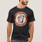 Reddy Kilowatt, remember kids electricity will kil T-Shirt (Vorderseite)
