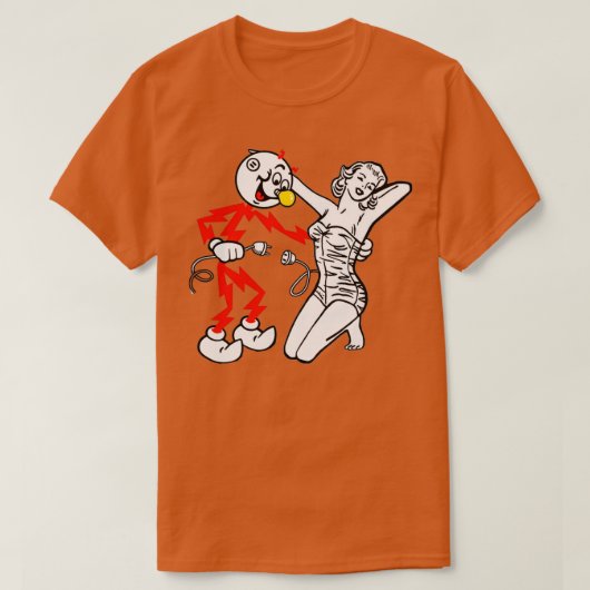 Reddy Kilowatt wird Sie schockieren T-Shirt (Design vorne)