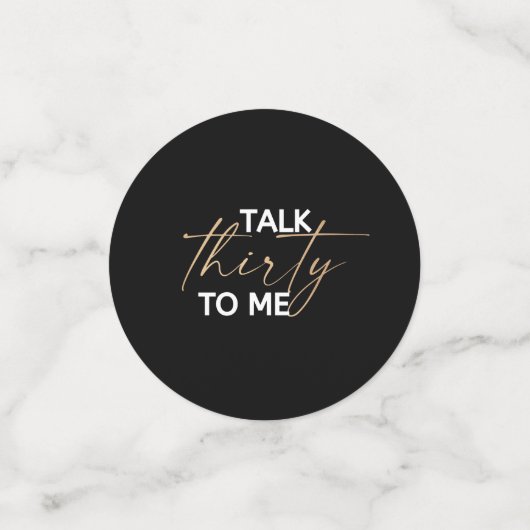 Rede 30 mit Me Décor Konfetti (Klein Vorderseite)