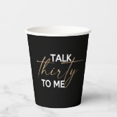 Rede 30 mit Me Décor Pappbecher (Vorderseite)