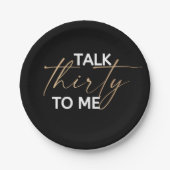 Rede 30 mit Me Décor Pappteller (Vorderseite)