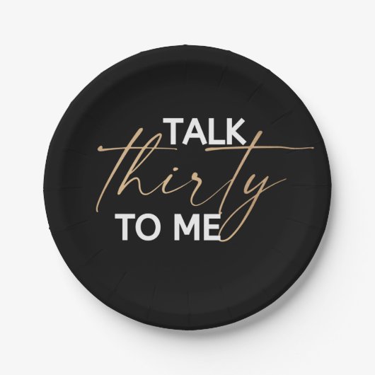 Rede 30 mit Me Décor Pappteller (Vorderseite)