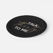 Rede 30 mit Me Décor Pappteller (Schrägansicht)