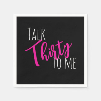 Rede 30 mit mir Geburtstag Napkin Serviette