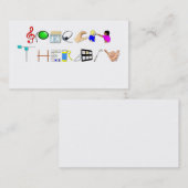 Rede an der Arbeits-Visitenkarte Visitenkarte (Vorne/Hinten)