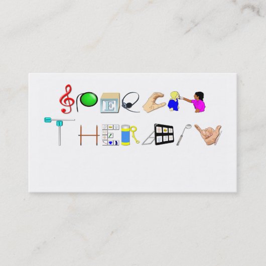 Rede an der Arbeits-Visitenkarte Visitenkarte (Vorderseite)