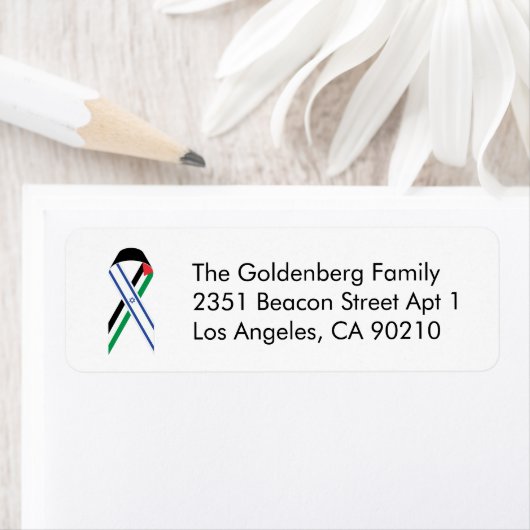 Rede der israelischen und palästinensischen Flagge (Insitu)