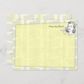 Rede der städtischen Personalisierten Flachbildsch Mitteilungskarte (Vorne/Hinten)