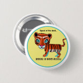 Rede des Teufels Text und Illustration Button (Vorne & Hinten)