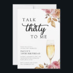 Rede dreißig mit mir, 30. Geburtstag Party Einladung<br><div class="desc">Rede dreißig mit mir,  30. Geburtstagsfeier Party Einladung</div>