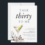 Rede dreißig mit mir, 30. Geburtstag Party Einladung<br><div class="desc">Rede dreißig mit mir,  30. Geburtstagsfeier Party Einladung</div>