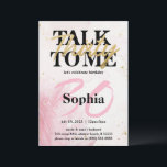 Rede dreißig mit mir, 30. Geburtstagskarte Einladung<br><div class="desc">Talk Thirty To Me 30th Birthday Invitation Card ist Teil der Geburtstagsparty Kollektion. Dieses Produkt ist mit rosa Gemälden,  goldenen Glitzer und rosa Zahlen ausgestattet. Fertig meist in rosa mit dekorativen Schriftart. Entdecken Sie mehr passende Produkte in unserem Shop.</div>