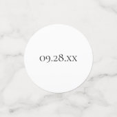 Rede dreißig mit mir am 30. Schwarz & Weiß Geburts Konfetti (Klein Vorderseite)