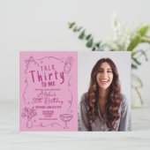 Rede dreißig mit mir Foto 30. Einladung (Stehend Vorderseite)