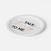 Rede dreißig mit mir pappteller (Schrägansicht)