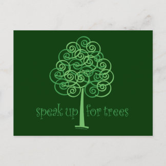 Rede für Bäume - Baum Hugger Postkarte