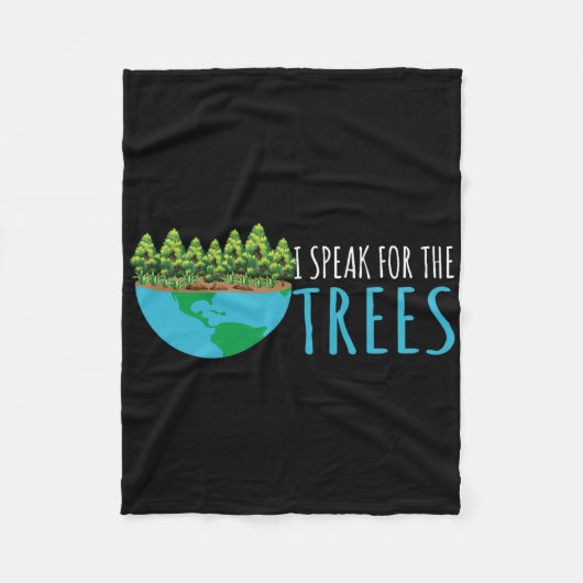 Rede für die Baumaktivisten Environment Earth Da Fleecedecke (Vorderseite)