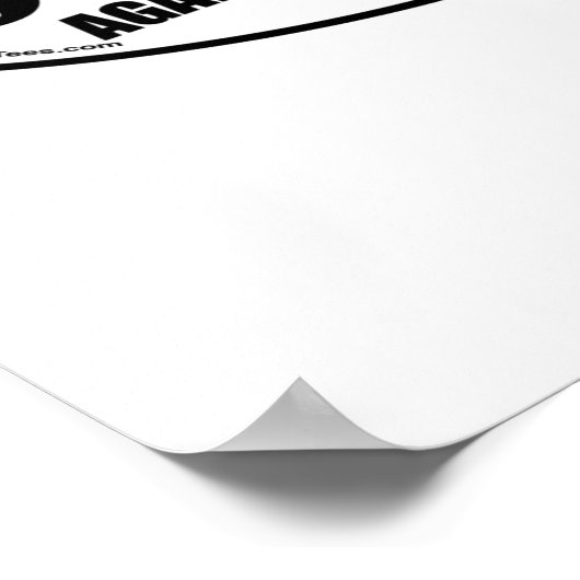 Rede gegen Kindermissbrauch Poster (Ecke)