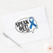 Rede gegen Kindermissbrauch Runder Aufkleber (Umschlag)