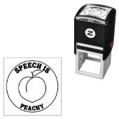Rede ist Briefmarke Peachy Permastempel (Beispiel)
