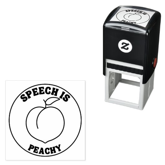 Rede ist Briefmarke Peachy Permastempel (Beispiel)