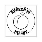 Rede ist Briefmarke Peachy Permastempel (Design)