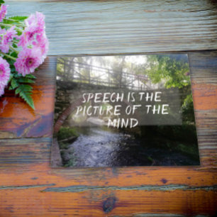 Rede ist das Bild des geistigen Sprichworts Poster