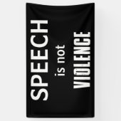 Rede ist keine Gewalt Banner (Vertikal)