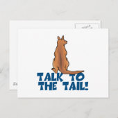 Rede mit dem Schwanz Kangaroo Postkarte (Vorne/Hinten)