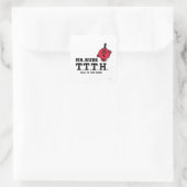 Rede mit der Hand Quadratischer Aufkleber (Tasche)