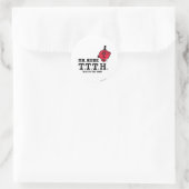 Rede mit der Hand Runder Aufkleber (Tasche)