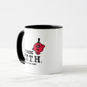 Rede mit der Hand Tasse (Vorderseite Links)