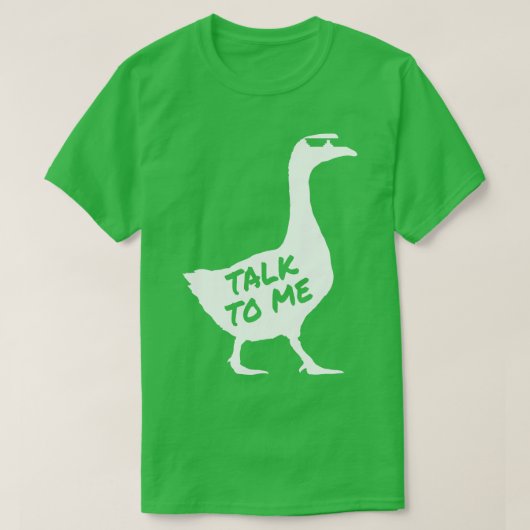 Rede mit Gans 4 T-Shirt (Design vorne)