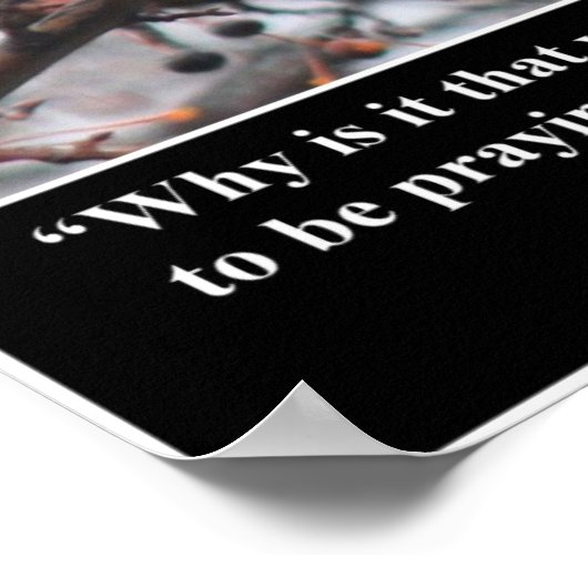 Rede mit Gott Poster (Ecke)