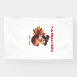 Rede mit mir Klartext Lustiges Thanksgiving-Design Banner