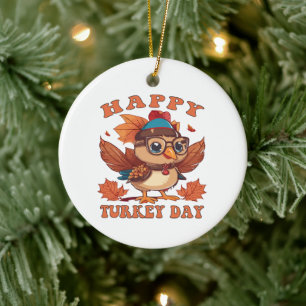 rede mit mir Klartext zu Thanksgiving Keramik Ornament