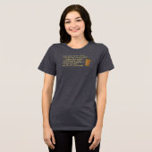 Rede nicht von Kaffee Tri-Blend Shirt (Vorderseite voll)