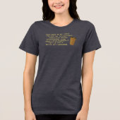 Rede nicht von Kaffee Tri-Blend Shirt (Vorderseite)